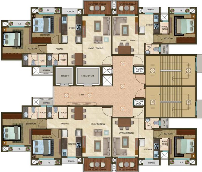 Floor Plan of Nivasti Asaya Aurous in Kopar Khairane, Navi Mumbai - Image 148986