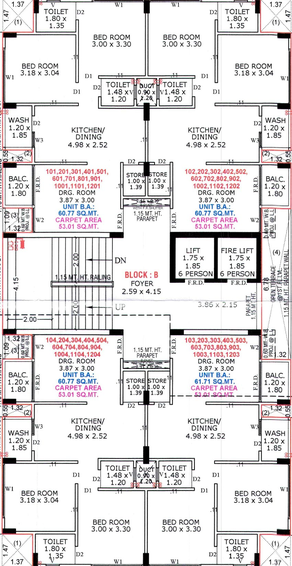Floor Plan of Alaknanda Shashwat in Lambha, Ahmedabad - Image 95478