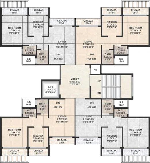Floor Plan of Shadow Nest in Panvel, Navi Mumbai - Image 159828