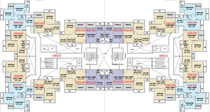 Floor Plan of LK Damayanti in Taloja, Navi Mumbai - Image 149636