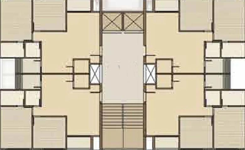 Floor Plan of Rushabhdev Sharan Circle Homes in Zundal, Ahmedabad - Image 161255
