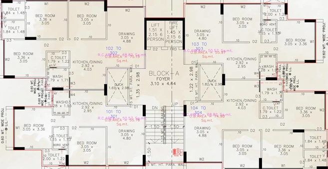 Floor Plan of Shiv Green in Ghuma, Ahmedabad - Image 96832
