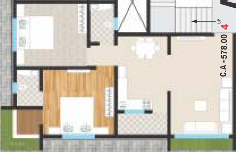 2 BHK Flat in Vivan Ashwamegh Palace in Amroli, Surat - Image 670583