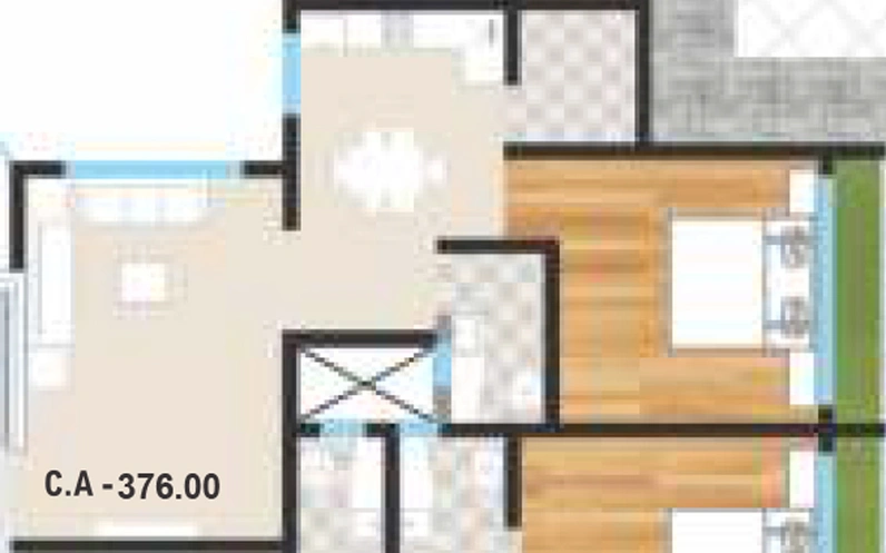 1 BHK Flat in Vivan Ashwamegh Palace in Amroli, Surat - Image 670581