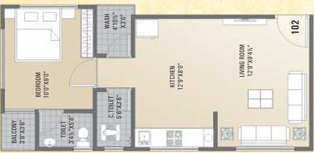 1 BHK Flat in Dhani Gauved Residency in Variav, Surat - Image 670789