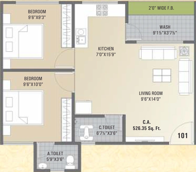 2 BHK Flat in Dhani Gauved Residency in Variav, Surat - Image 670790