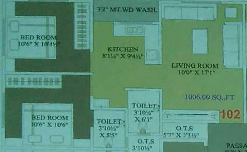 2 BHK Flat in Vimlaben Siddheshwar Residency in Saniya Hemad, Surat - Image 675555