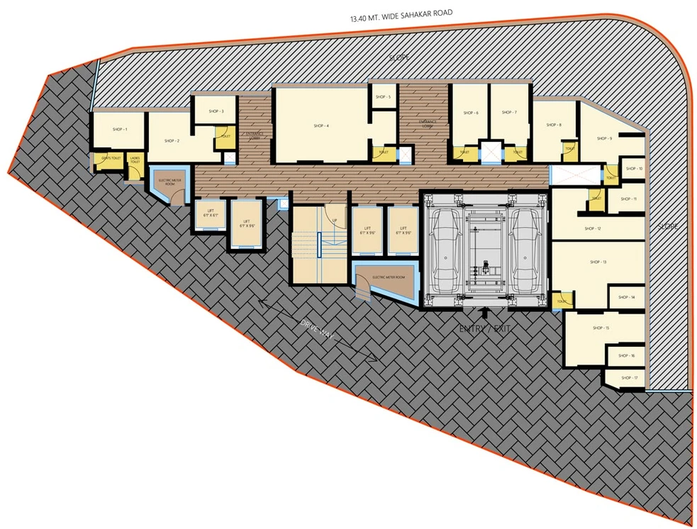 Master Plan of Shraddha Amaan Heights in Jogeshwari West, Mumbai - Image 95520