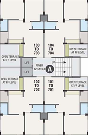 Floor Plan of SK Shivansh Signature in Chandkheda, Ahmedabad - Image 164752