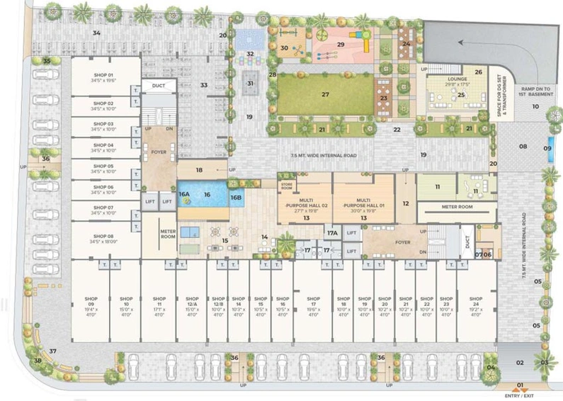 Master Plan of Sampad Arista in Chandkheda, Ahmedabad - Image 96856