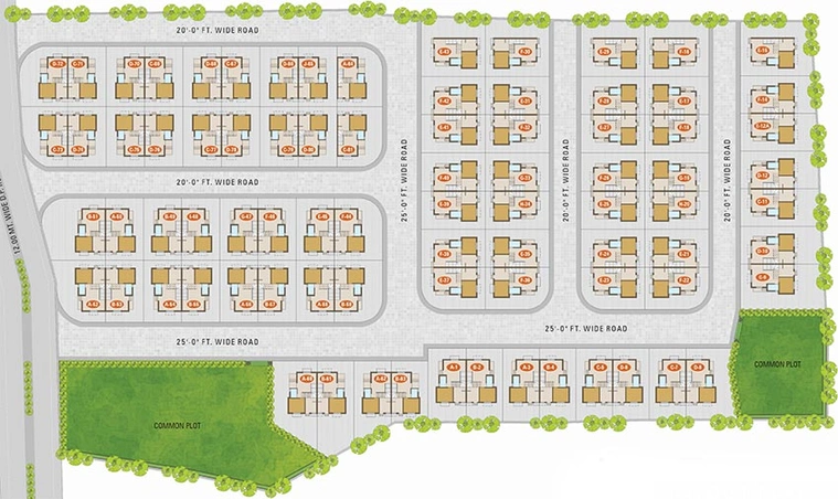 Master Plan of Radhe Homes in Mansa, Gandhinagar - Image 162632