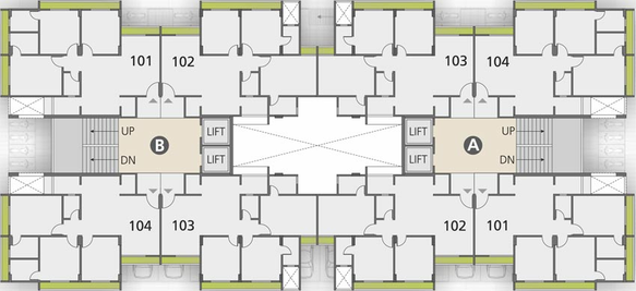 Floor Plan of Sampad Centrum in Motera, Ahmedabad - Image 96868