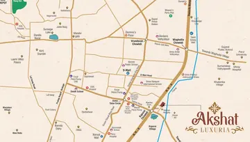Location of Akshat Luxuria - Image 103022