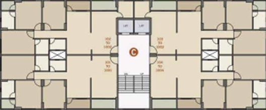 Floor Plan of Sahajanand Marigold in Chandkheda, Ahmedabad - Image 190348