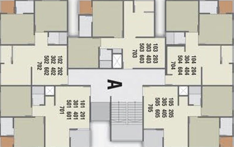Floor Plan of Panth Heaven Sky in Nava Naroda, Ahmedabad - Image 192417