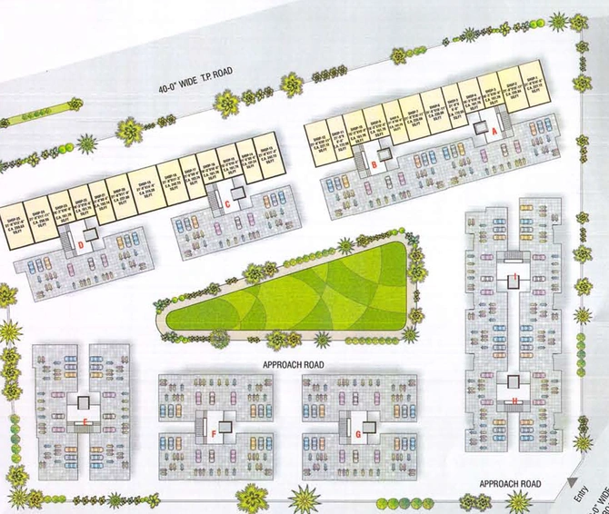 Master Plan of Tulsi Residency in Mota Varachha, Surat - Image 95548