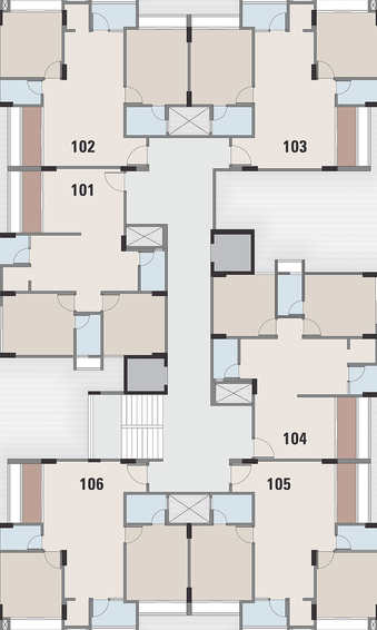 Floor Plan of Sahajanand Shyam 42 in Narol, Ahmedabad - Image 156234