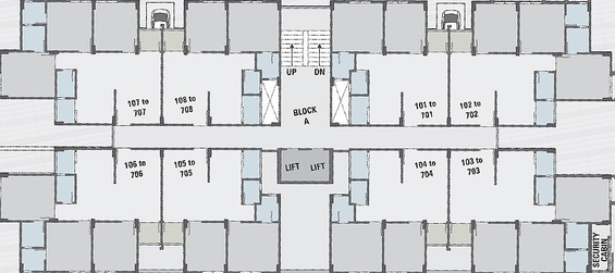 Floor Plan of Omnium Royal in Nana Chiloda, Ahmedabad - Image 161872