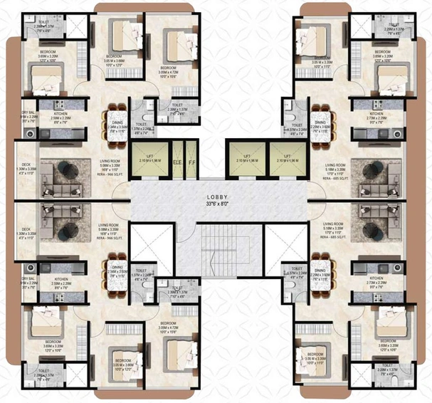 Floor Plan of Silver Sapphire in Malad East, Mumbai - Image 95805