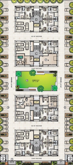 Master Plan of Loyal Olive Residency in Chandkheda, Ahmedabad - Image 161787