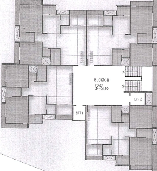 Floor Plan of Shanti Shikshapatri Height in Kanbha, Ahmedabad - Image 190607