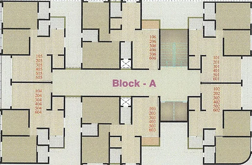 Floor Plan of Dinkar Ganesh Flora in Vatva, Ahmedabad - Image 158085