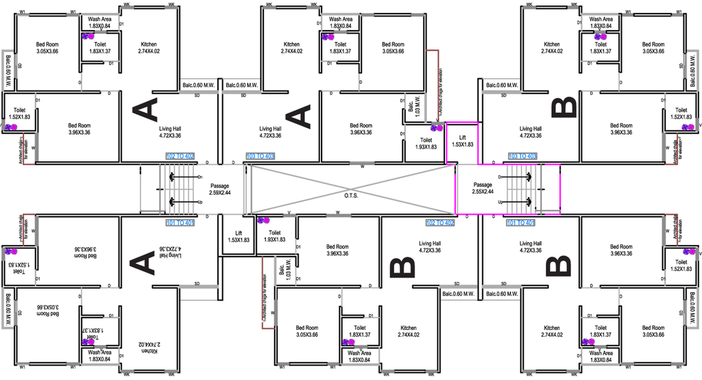 Floor Plan of Rudraksh Home in Chhani, Vadodara - Image 95564