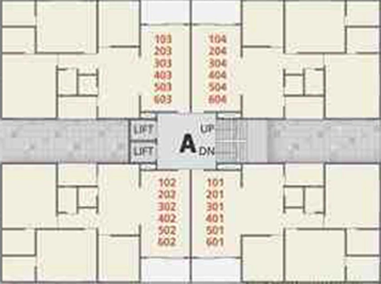 Floor Plan of Het Silicon Heights in Nana Chiloda, Ahmedabad - Image 166089