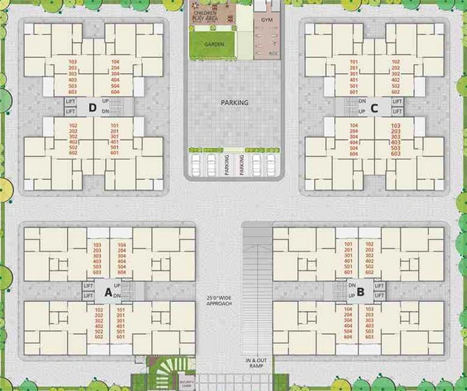 Master Plan of Het Silicon Heights in Nana Chiloda, Ahmedabad - Image 166090