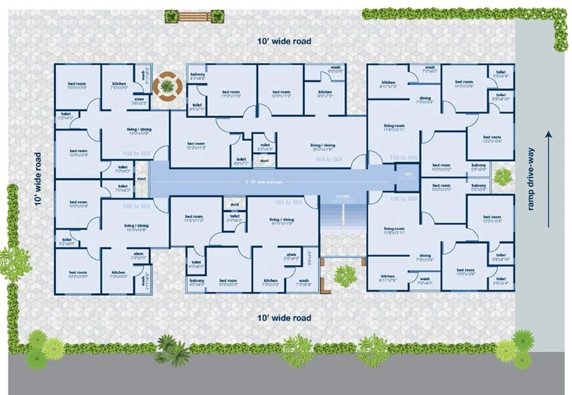 Master Plan of Shri Nakshatra Residency 2 in Bopal, Ahmedabad - Image 97740