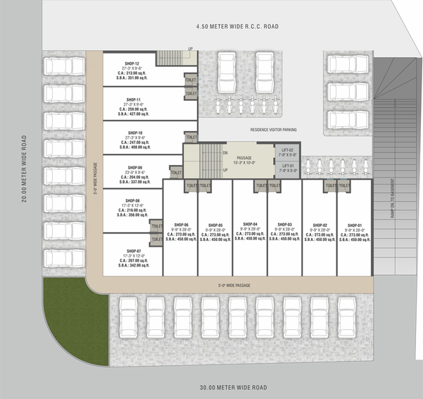 Master Plan of W The Prime in Harni, Vadodara - Image 96137