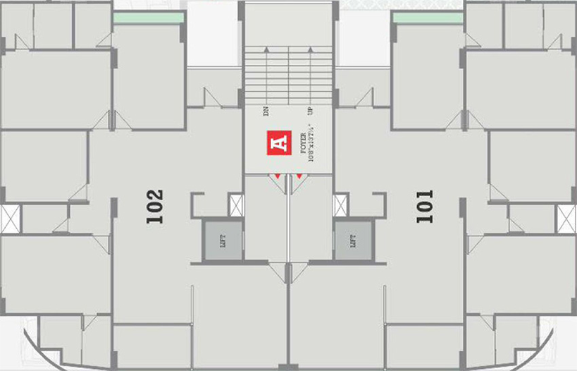 Floor Plan of Vardan Shikhar Pride in Motera, Ahmedabad - Image 165486