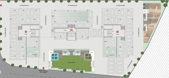 Master Plan of Vardan Shikhar Pride in Motera, Ahmedabad - Image 165485