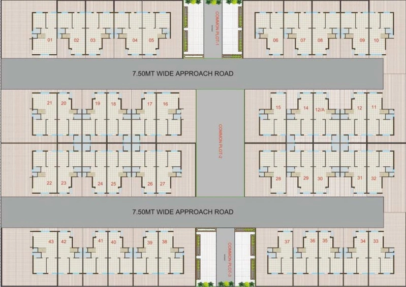 Master Plan of Sahyog Shoolin Bunglows in Vastral, Ahmedabad - Image 95605