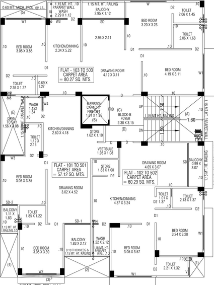 Floor Plan of Ratna Mohan 10 in Nava Naroda, Ahmedabad - Image 97613