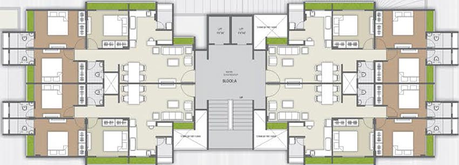 Floor Plan of Samsarjan Shilaj Homes in Shilaj, Ahmedabad - Image 205766