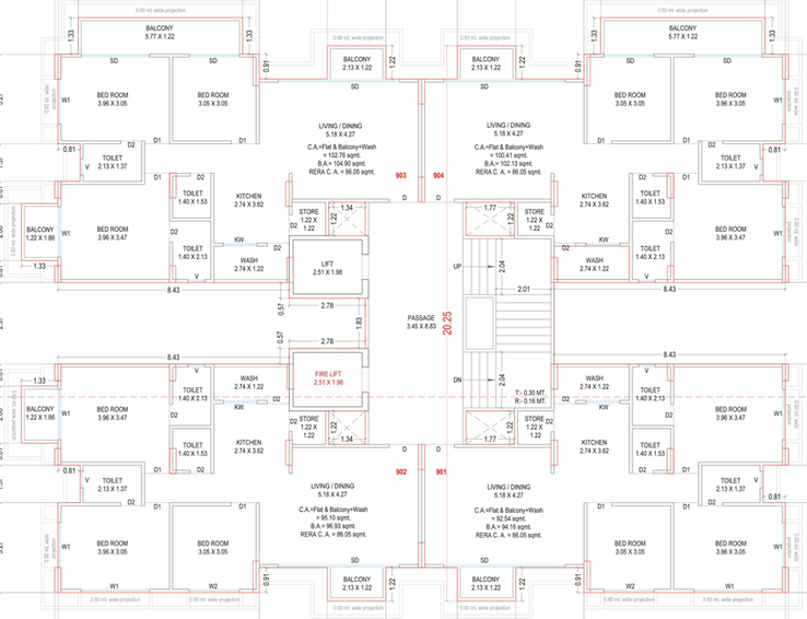 Floor Plan of Swastik Forestaa in Pal, Surat - Image 95648