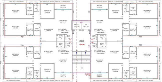 Floor Plan of Real Home Antriksh in Althan, Surat - Image 95666