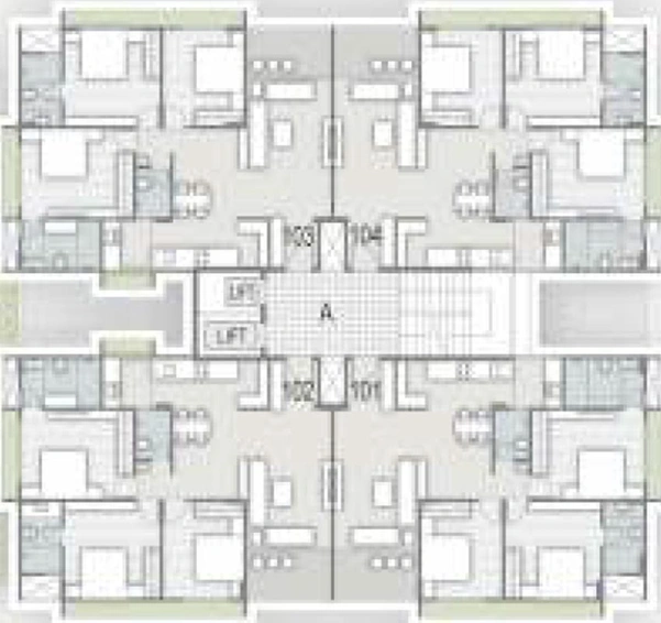Floor Plan of Saral Sparsh Arise in Vasna, Ahmedabad - Image 192434