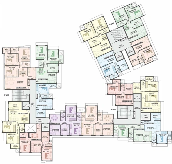 Floor Plan of Rakshi Elanza in Andheri East, Mumbai - Image 95680