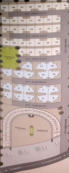 Master Plan of Darshan Harikrupa Residency and Arcade in Mansa, Gandhinagar - Image 154888