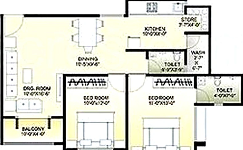 2 BHK Flat in Earth Pratishtha Elegance in Kudasan, Gandhinagar - Image 816160