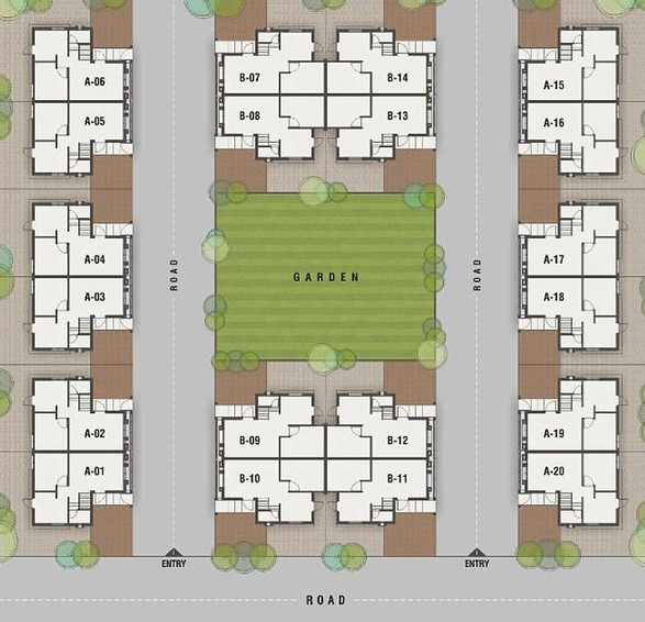 Master Plan of Smaran Bungalows in Adalaj, Gandhinagar - Image 154099