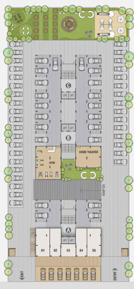 Master Plan of Ratna Mohan Happy Heights in Ghuma, Ahmedabad - Image 97755
