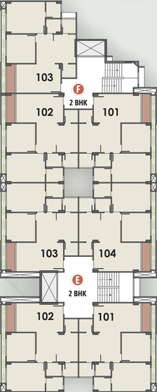 Floor Plan of Neelkanth Jay Visat Mangalya in Vavol, Gandhinagar - Image 153926
