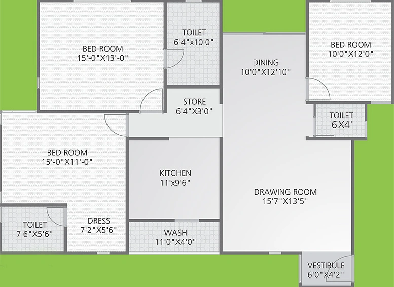 3 BHK Flat in Sangath IPL Terraces in Sargasan, Gandhinagar - Image 811509