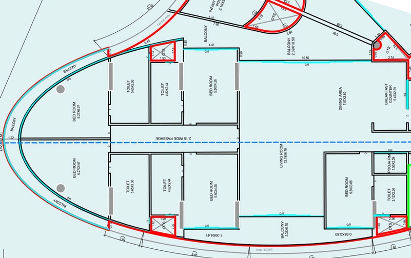 5 BHK Flat in Pramukh One Tapi in Piplod, Surat - Image 735459
