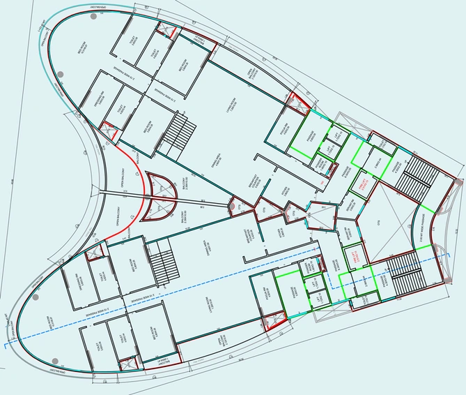 Floor Plan of Pramukh One Tapi in Piplod, Surat - Image 111276