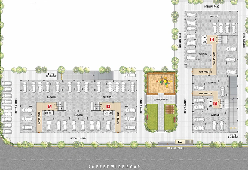 Master Plan of Sarthak Sarjak 2 in Kudasan, Gandhinagar - Image 154091