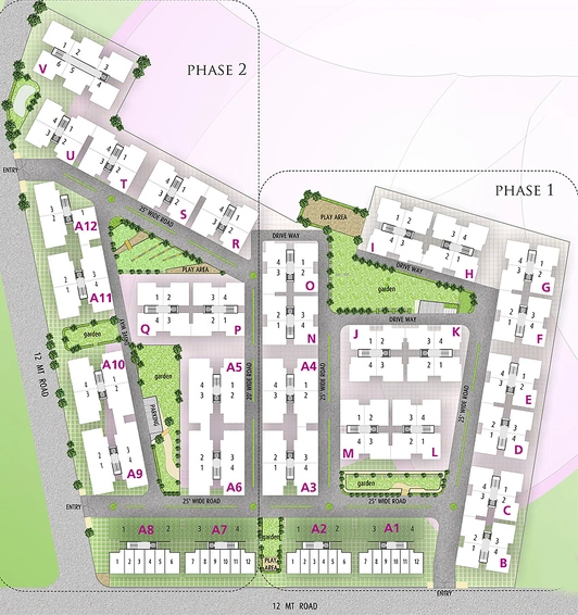 Master Plan of Ozone Green City in Nava Naroda, Ahmedabad - Image 153963